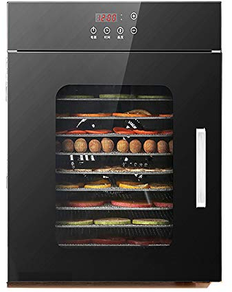 ZYFA Déshydrateur Alimentaire, Minuteur de 24h,Inoxydable, Déshydrateur pour Fruits, Légumes et Viandes,80 litres,Thermostat Réglable 30°C-90°C,avec16 Feuille de Maille
