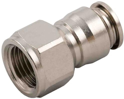 RS PRO Steckfitting, Gewinde-zu-Rohr, Messing vernickelt, 20bar, Packung a 10 Stück