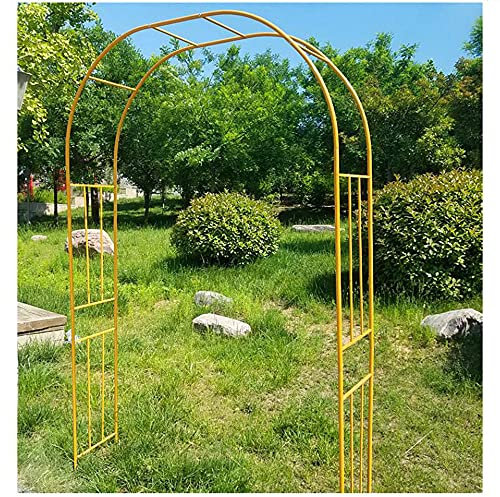 SSHHM Padiglione da Giardino in Metallo per Rose,Con Base Staccabile,Arco Sostegno per Rampicanti Decoration/C / W1.8×H2.4m