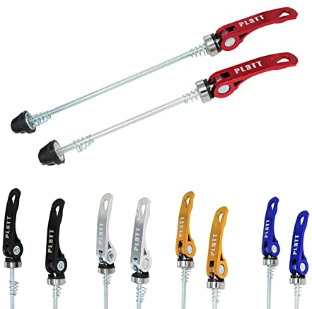 PLATTBK Fahrrad Schnellspanner,Schnellspannset Schnellspannspieße MTB Fahrradfahren Rad Speiche Vorder- & Hinterspeiche für Straßen Rennrad
