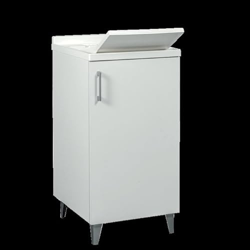 Arredobagno e Cucine Mobile lavatoio in legno,cm.50x50x87, in kit, 2 ante,vasca e asse lavapanni