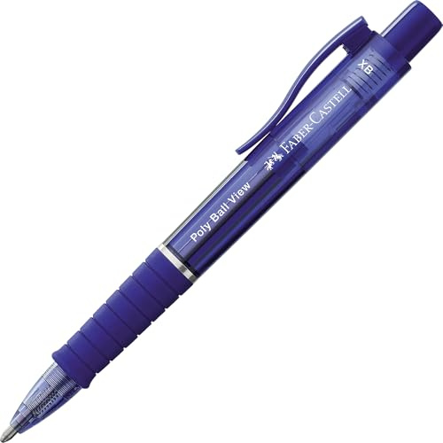 Faber-Castell 145751 Poly Ball View Mine XB - Bolígrafo (1 unidad), color azul