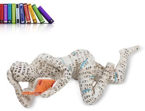 Estatuilla De Mujer Leyendo, figuras decorativas decoracion hogar, Estatuilla De Lectura Abstracta De Resina, Esculturas, Adornos De Estantería De Moldeado De Pulpa De Lectura Innovadora Para Mujer