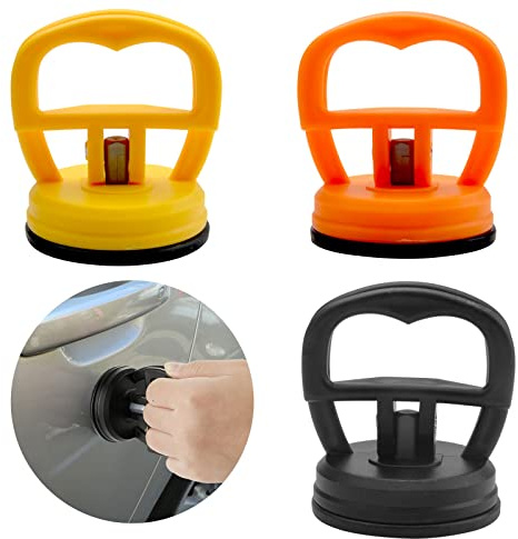 Auto Dent Saugnapf, 3 Stück Dent Abzieher Saugheber Vakuumsauger Auto Reparatur Saugnäpfe Dellen-Reparatur-Abzieher Vakuum Saugnapf Saug Heber für Auto Dellen, Handy, Glasscheiben