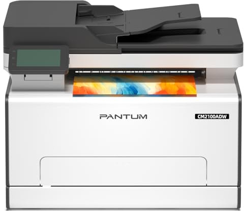 PANTUM CM2100ADW All-in-One Colour Laser Printer, A4 Wireless Duplex Printer with ADF, 20ppm, USB & Ethernet Connectivity, Compact for Office & Home