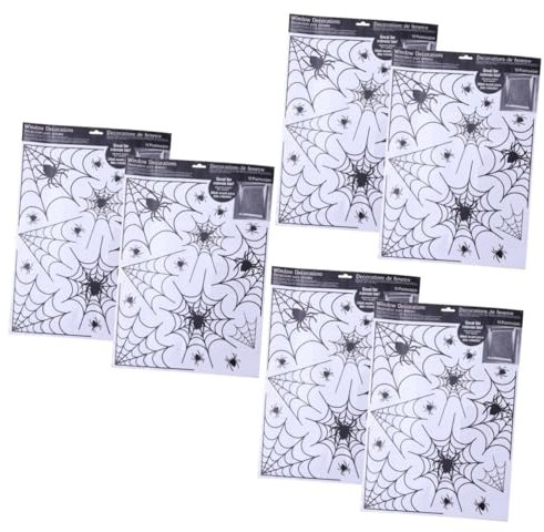 OSALADI 6 Stk Wandtattoo Spinne Aus Pvc Halloween-spinnennetz-fensteraufkleber Halloween-fenster Haftet Dekorationen Glasdekor Weihnachtsaufkleber Kind Haushalt Einstellen