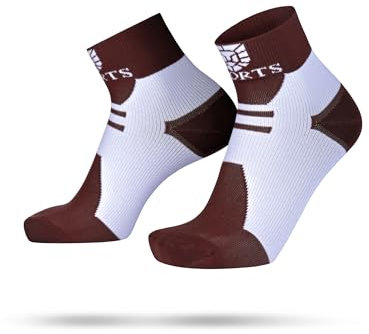 SWORTS Vital Kompressionssocken Kurz I Plantarfasziitis Laufsocken Fersensporn (Extra Weiche Stützfunktion), L