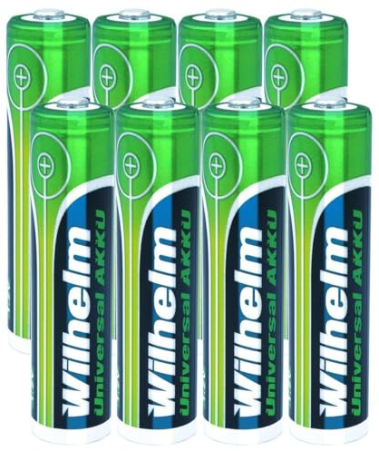 Wilhelm AAA Phone Akku Mikro NiMH 1,2V 800 mAh Telefonakku – 8 Stück