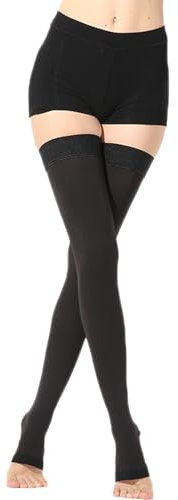 Mdrcg Kompressionsstrümpfe Damen Herren,Oberschenkel Lang Stützstrümpfe Kompressionsstrumpfhose Damen Für Krampfadern, Ödeme,A klasse1,L