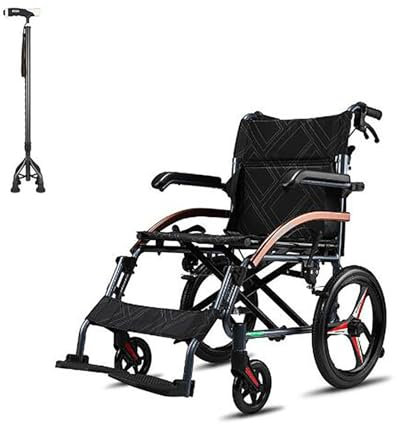 SaryEdge Mobilitäts-Klapprollstuhl, ultraleichter, selbstangetriebener Transferrollstuhl mit Handbremse, kippsicherem Hinterrad und offenem Armlehnendesign, einfaches Auf- und (Eine Farbe-A