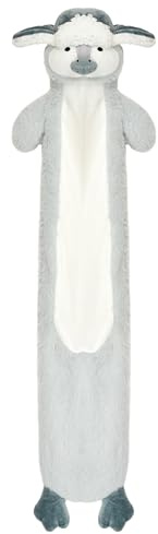 Olivia Rocco Extra Long Hot Water Bottle with Super Soft Unicorn Pug Cover 72 cm Thermotherapy 2L Pure Natural Rubber Winter Gift (Penguin Trapper)