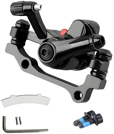 GUOFANG Freni a Disco Anteriori e Posteriori universali, 2 Set di Freni per Biciclette, Morsetti per Freni, Freni a Disco Idraulici Resistenti all'Usura (Black -Rear)