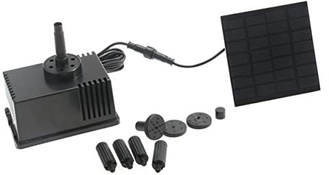 VICASKY Solarbetriebene Tauchpumpe Für Gartenteich Energiesparende Teichpumpe Mit Solarbatterie-panel Stabile Leistung Einfache Bedienung Solarbetriebene Springbrunnenpumpe Für Außenbereic