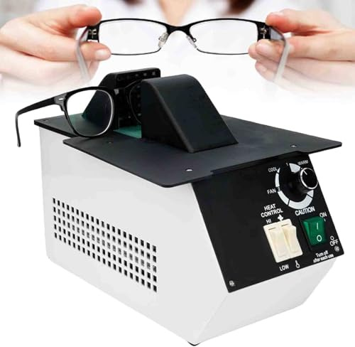 Luzphened Eyeglasses Frame Heater, Optical Eyeglasses Frame Warmer, 1500W Eyeglass Heating Equipment, Hot and Cold Air Switching, 80℃-130℃, for Eyeglasses Frame Processing Industries and Shop