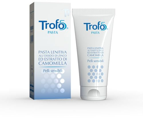 Trofo5 Pasta Lenitiva con Ossido di Zinco, ad Azione Protettiva ed Idratante, Previene Alterazioni e Fastidi della Pelle, Adatta per Tutta la Famiglia, Made in Italy, 100 ml