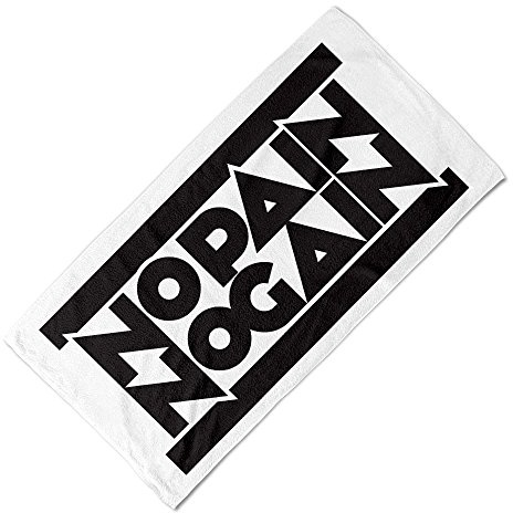 Babloo 35x110 Telo Fitness - Asciugamano Telo da Palestra, Padel, Yoga, Sport e Tempo Libero in Microfibra Ultraleggero No Pain No Gain 2