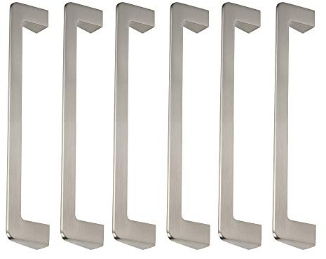 6 Un. TIRADOR Asa 160MM inox mate Mueble COCINA puerta cajón Armario