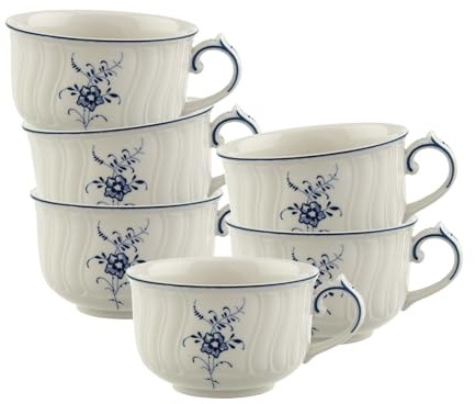 Villeroy & Boch 1023411270 Vieux Luxembourg Lot de 6 Tasses à thé en Acier Inoxydable