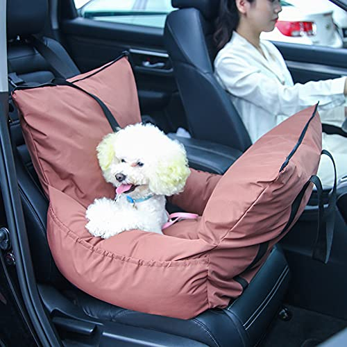 PJDDP ​Hunde Autositz Für Hunde,Kleine Hunde Sicherheit Hundsitz,​2-In-1 Autositz Und Bett Für Hunde,Hundebett Hundetasche,Sitzerhöhung Für Katzen Mit Aufbewahrungstasche, Sicherheitsgurt