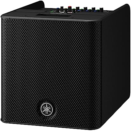 Yamaha STAGEPAS 200 BTR Système de Sonorisation Portable – Amplification Classe D 180W, HP 2 Voies 8, Console Numérique 5 Canaux, Réverbération SPX, Ducker, Anti-Larsen, Bluetooth & App, Batterie