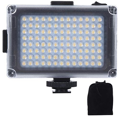 Cyrank 104-Licht-Chip-LED-Videolicht-Blitzschuh, 3200/5500K Kamera-Fülllicht, Wiederaufladbares Soft-Light-Panel, Tragbare Fotobeleuchtung Für Spiegelreflexkamera-Aufnahmen, Vlogging