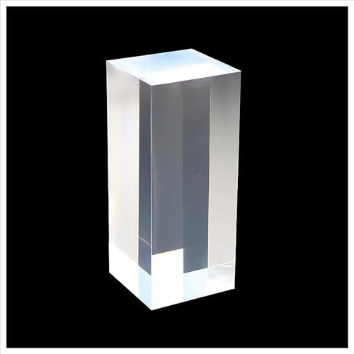 Acrylplatten, Acrylerhöhungen, Ausstellungsständer für Fotografie, Kosmetik, Kunsthandwerk, Schrankpräsentation, 6 x 6 x 8 cm, 6 x 6 x 10 cm (6 x 6 x 12 cm