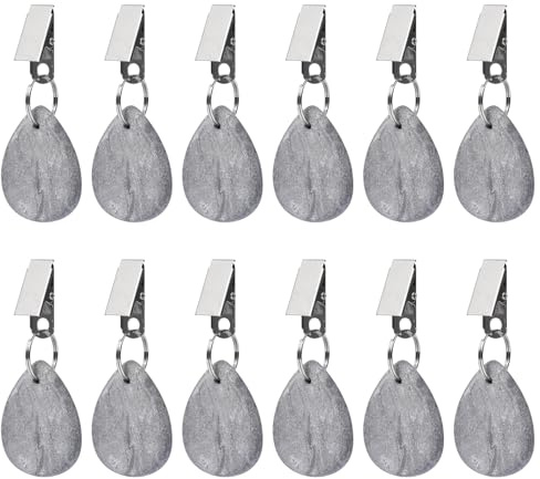 Pumwoy 12 Pezzi Pesi Tovaglia in Marmo, Marmo Naturale Pesi per Tovaglia da Esterno, Pesi Fermatovaglia per Interni per Interni Esterni, Picnic Feste Matrimoni