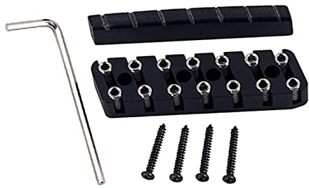 Headless Konzertgitarre, Verriegelung, 6/7/8 Saiten, Messing, tragbar, abnehmbar, Musikinstrument, Stimmteil, Komponenten und Zubehör, Brücke für elektrische