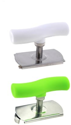 MOLUCKFU Edelstahl Glasöffner mit Rutschfestem Griff Kraftsparender Schraubdeckelöffner 2 Stück für Breite Gläser für Küche und Senioren mit Arthritis