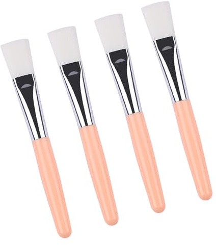 Juego de pinceles de maquillaje de 4 piezas, fibras sintéticas suaves, herramientas cosméticas profesionales, aplicadores de máscaras compactas, juego de brochas de maquillaje para viajes