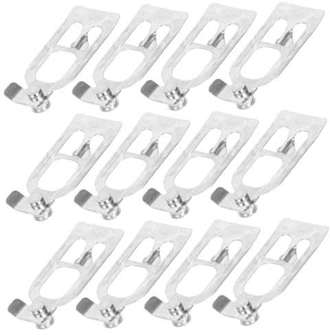 Ciieeo Clip de Seguridad para Estanterías de Palés 12 Unidades Pasador Metálico en Forma de Lágrima Perno Resistente para Almacenes Industriales y Comerciales Accesorios para Sistema