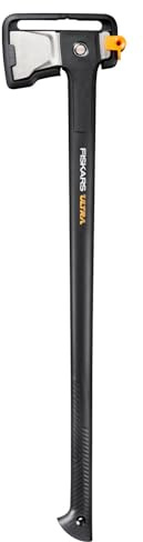 Fiskars Ultra Spaltaxt U36 | ToughCoat-Beschichtung, Optimierte Balance, Karbonstahl-Klinge/FiberComp-Stiel, 91,5 cm, Schwarz, 1088144