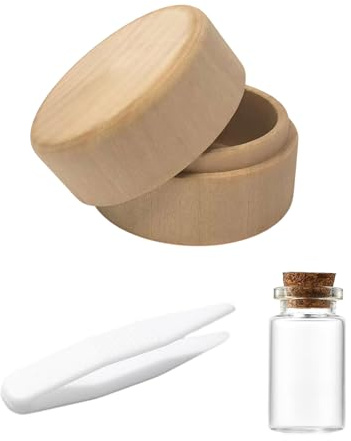LOZTBUE Conjunto de 3 piezas Caja de Dientes, Caja Dientes de Leche Niño, Madera para Guardar, Recuerdos de Dientes Lindos, Borde Liso Guardar, Regalo para Niña Niño
