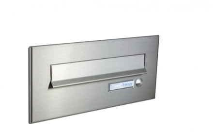 CD-26 Edelstahl Briefkasten Frontplatte mit Klingel