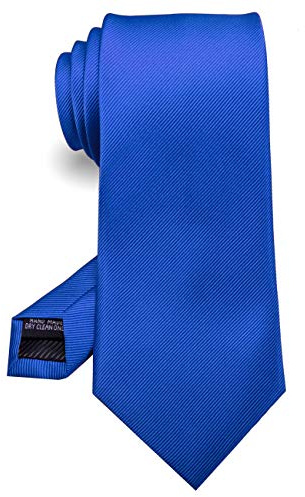 JEMYGINS Handgenähte Krawatte für Herren – Arbeit, Party, blau, M