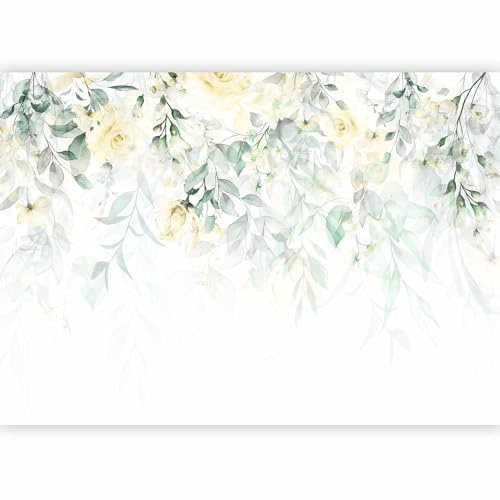 murando - Carta da Parati Adesiva Muro per Soggiorno, Floreale, 196x140 cm | Fotomurali Adesivi per Mobili, Stickers Murales, Decorazione da Muro XXL, Poster Giganti da Parete, Fiori, Rosa