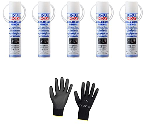 Iloda 5xOriginal Liqui Moly 250ml Klimaanlagenreiniger Cleaner 4087 Schutzhandschuhe