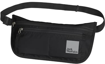 Jack Wolfskin Unisex Document Belt DE Luxe Hüftgürtel, Black, ONE Size