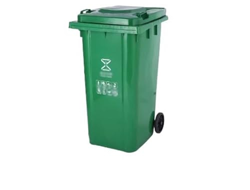 Bote de basura/basura resistente Contenedores de Basura Grandes Comerciales con Tapa Barriles de Clasificación for Exteriores Saneamiento Engrosado Contenedores de Basura Grandes de 240 L Se Pueden Re