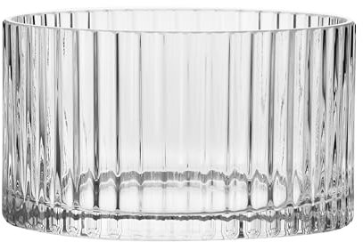 Krosno Ensaladera acanalada Sparkle | 16 cm | Colección Sparkle | Ideal para frutas, ensaladas y aperitivos | Para casa, restaurantes y fiestas | Apto para lavavajillas | Cristal sin plomo