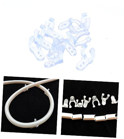 OKUMEYR 40stücke Klare Pvc Seillicht Clips Zur Montage Von Rundseillichtern Wiederverwendbar Für Innen Und Außenanwendungen Installieren Für Hochzeiten Und Festlichkeiten