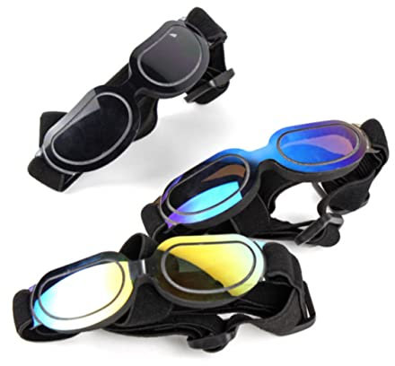 DRESSOOS 1stück Hundesonnenbrille Uv-Schutz Faltbare Schutzbrille Für Haustiere Verstellbarem Gurt Schwarz Für Outdoor-aktivitäten Mit Ihrem Hund