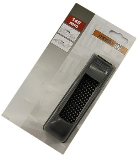 Sopomarkt24 Gipskarton Blockhobel 140mm, Rigips Hobel für Trockenbau, präziser Kantenhobel zur Bearbeitung kleinerer Flächen und Ecken, handliches Werkzeug, robust, Farbe Grau