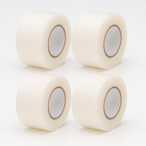 Transparent Surgical Tape 2.5cm x 9.1m - Pack of 4 | Transparent, Hypoallergenic Medical Tape for Secure Fixation