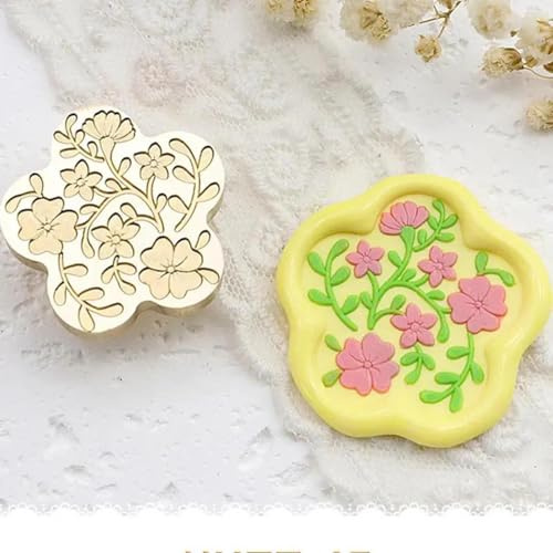 Timbro per sigillo di cera, a forma di fiore, tazza da tè, coniglio, lanterna, farfalla, busta, biglietti di auguri, regali, inviti di nozze, decorazione, stile 12
