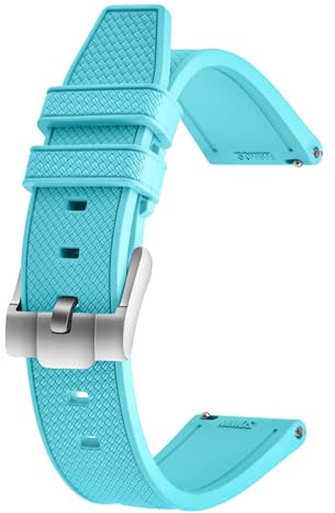 ULLCHRO Uhrenarmband 20mm Wasserdicht, Kautschuk Armband 22mm für Sport, Armband Herren Uhr aus Gummi, Uhrenarmbänder
