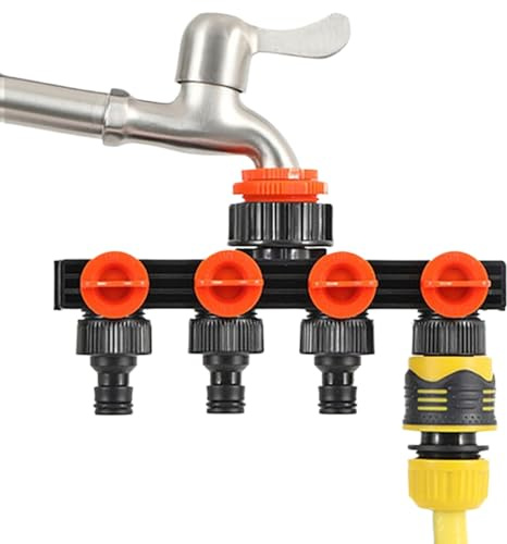 Séparateur de robinet, adaptateur connecteur pour tuyau de jardin, connecteur pour irrigation goutte à goutte et gazon, lavage de voiture en plein air et utilisation familiale en extérieur