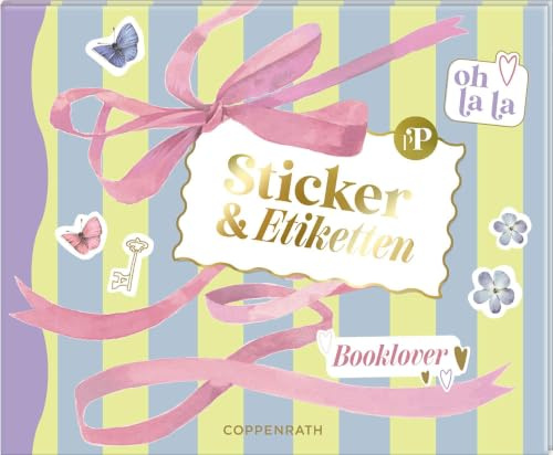 Stickerbuch – Sticker und Etiketten: Zum Dekorieren und Verzieren (Book-Merch - Passion for Pages): Dekosticker mit Goldfolie für Grußkarten, Planer und DIY-Projekte