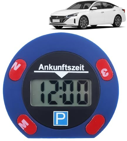 KBIBCK Elektronische Parkscheibe, Elektrische Parkscheibe Auto, Digitale Parkuhr mit Taktungseinstellung, langlebige Batterie, präzise Zeitmessung Doppelseitiges Großdisplay, langlebig & zuverlässig