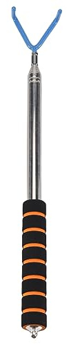 Janasiba Disc Golf Retriever Disc Golf Grabber 10 Fuß Tragbare Teleskopstange mit StrapazierfäHigem Haken für Draussen Fliegend Disc